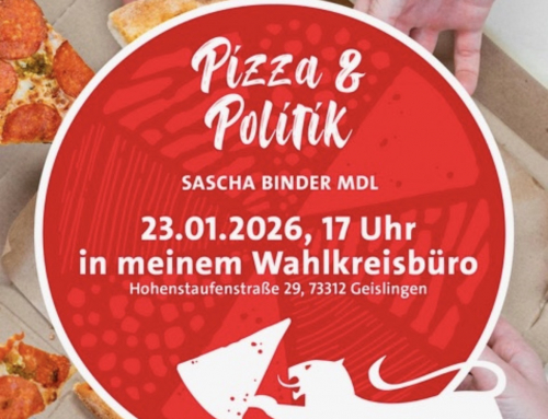 Sascha Binder lädt ein zu „Pizza & Politik“